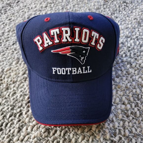 NEW ENGLAND PATRIOTS Football VINTAGE Blue REEBOK Hat Cap NFL Adjustable NEW - Picture 1 of 4